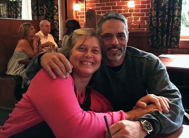 Image of Sue Aikens with her former partner, Michael Heinrich