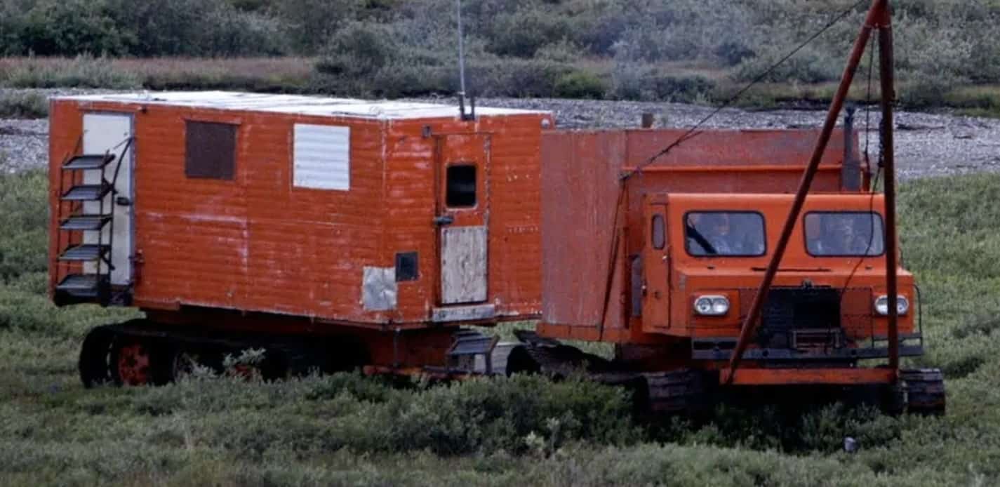 Image of Sue Aikens' vehicle, the Big Red Machine