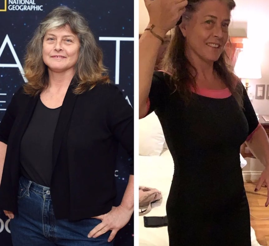 Image of Sue Aikens before and after losing weight