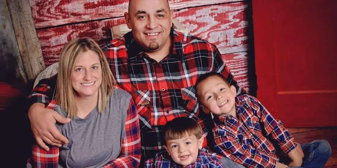 Image of Alicia Shearer with his former partner, Big Chief, and their kids