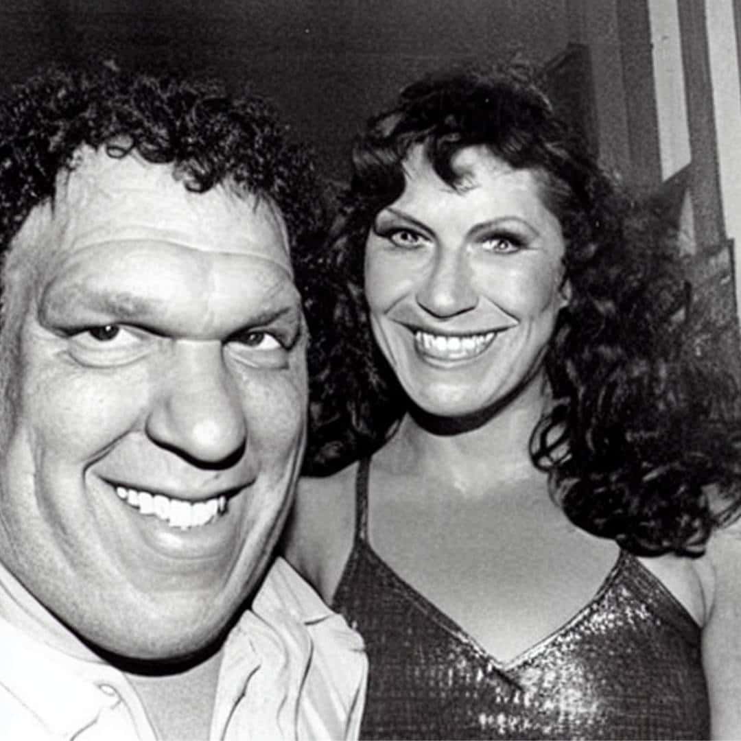 Image of André the Giant and his wife