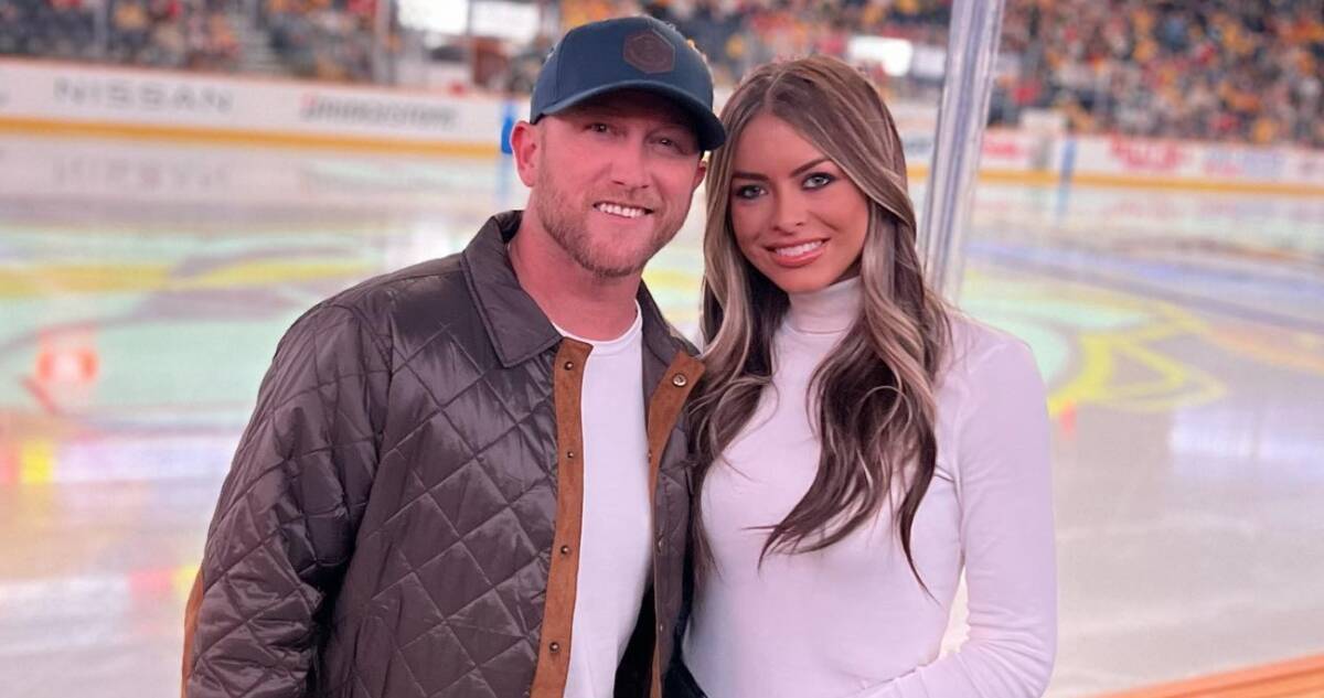Image of Cole Swindell and his fiancee, Courtney Little