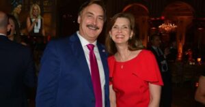 Mike Lindell was married twice. Current wife. Net worth